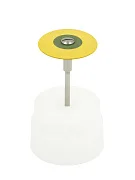 Превью Резинка с алмазной крошкой (линза 26х3 мм, желтый, мелкий)  №1