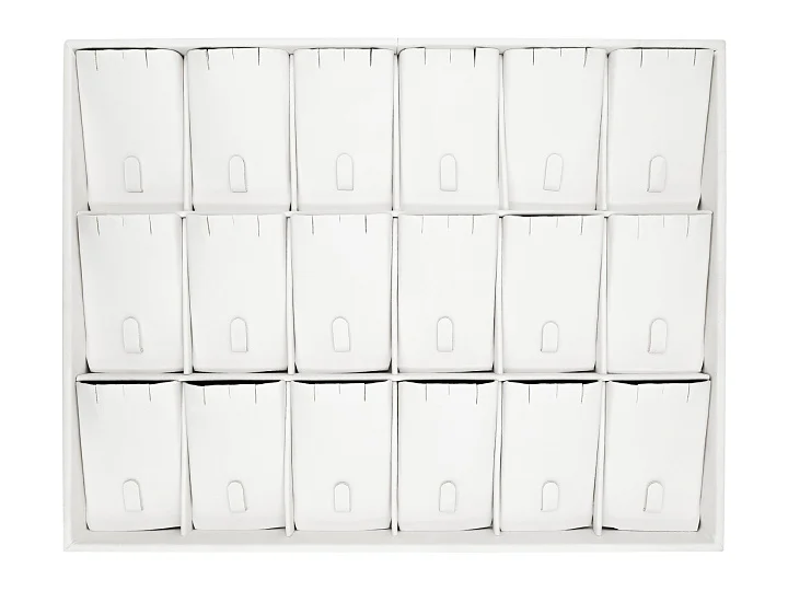 Планшет 31*24 кармашки кольцо-кулон (6*3), кзам, белый