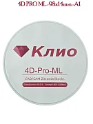 Превью Циркониевый блок 4D PRO ML-98х14mm-A1 №1