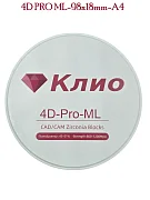 Превью Циркониевый блок 4D PRO ML-98х18mm-A4 №1