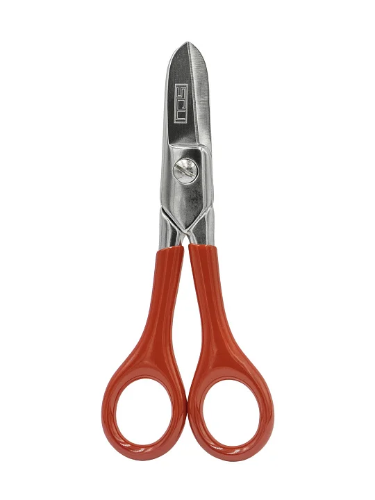 Ножницы по металлу, прямые, 1 лезвие с зубчиками, L=140 №1