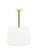 Превью Резинка с алмазной крошкой (линза 12х3 мм, желтый, мелкий)  №2