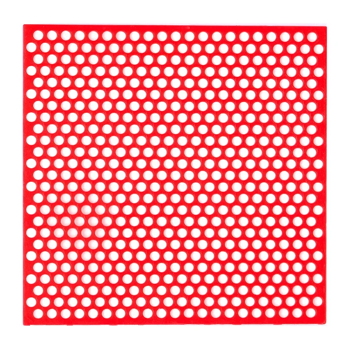Сетчатый воск,красный,круглые отверстия, размер 6,5 см x 7,5 см 15 шт.
