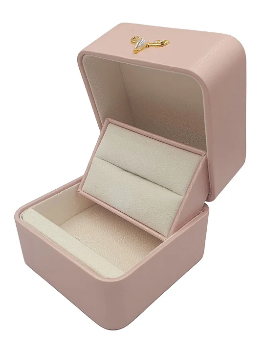 Футляр с подсветкой, к/з, розовый №1