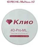 Превью Циркониевый блок 4D PRO ML-98х14mm-A2 №1