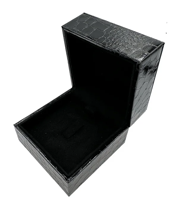 Футляр 90*90*60 под Кольца, Чикаго, кроко черный №1