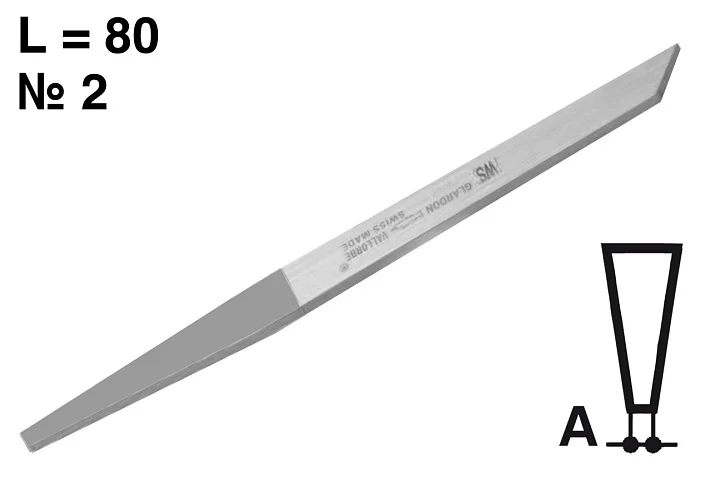 Штихель (флах) №2 HSS (LO 0401-2)