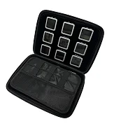 Превью Бокс с металлическими коробками 40*40 мм 18 штук  220*160*50 мм серебро №3