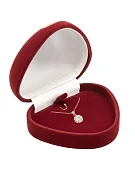 Превью ФТ-1 Футляр для серег/подвески, бордо №4