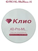 Превью Циркониевый блок 4D PRO ML-98х20mm-A1 №1
