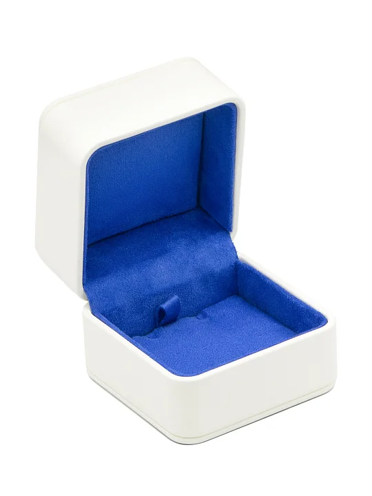 Футляр 75*75*60 под кулон, SV, белый №1