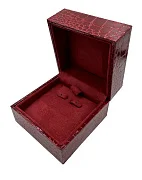 Превью Футляр 90*90*60 под серьги, Чикаго, кроко бордо №1