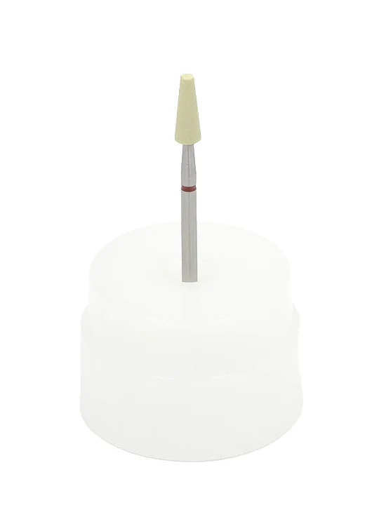 Абразивный камень с алмазной крошкой для полировки циркона, с держ., конус, ф=4х10.5 мм №1