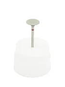 Превью Резинка с алмазной крошкой (линза 12х3 мм, серый, средний)  №1