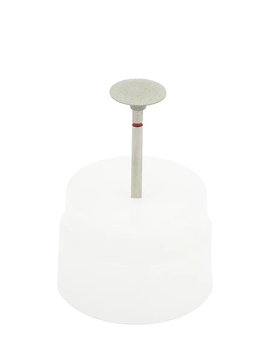 Резинка с алмазной крошкой (линза 12х3 мм, серый, средний)  №1