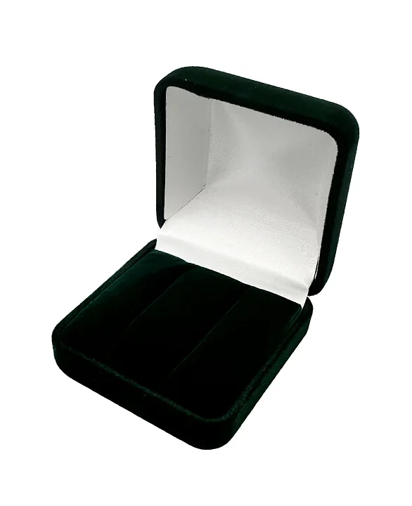 ФУ-57 футляр под серьги, зеленый