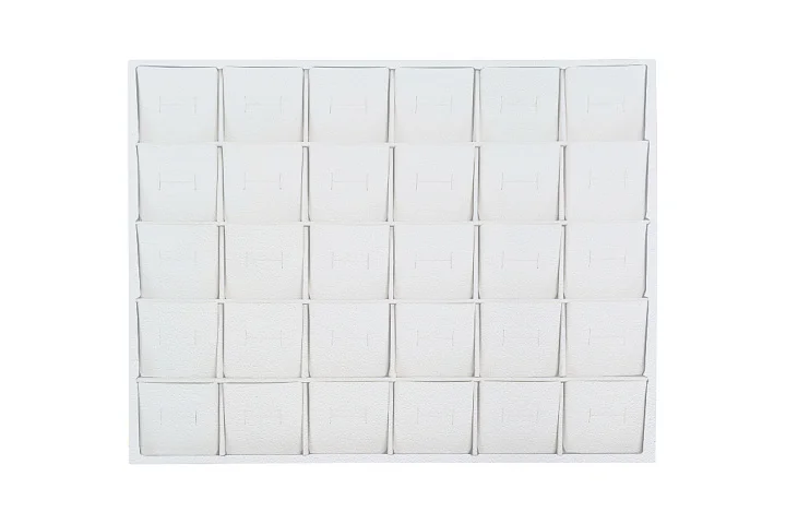 Планшет кармашки кольца с прорезью 31*24 белый к.з