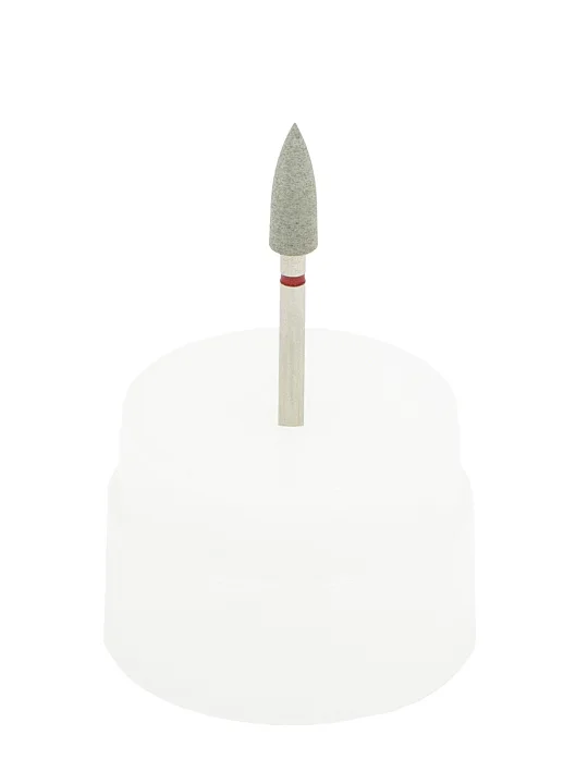 Резинка с алмазной крошкой (конус 4,2х12 мм, серый, средний)  №1