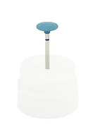 Превью Резинка с алмазной крошкой (линза 12х3 мм, синий, грубый)  №1