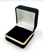 Превью ЖФУ-3В футляр с золотой каймой под серьги, черный №1