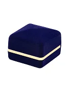 Превью ЖФУ-3В футляр с золтой каймой под серьги, синий №2