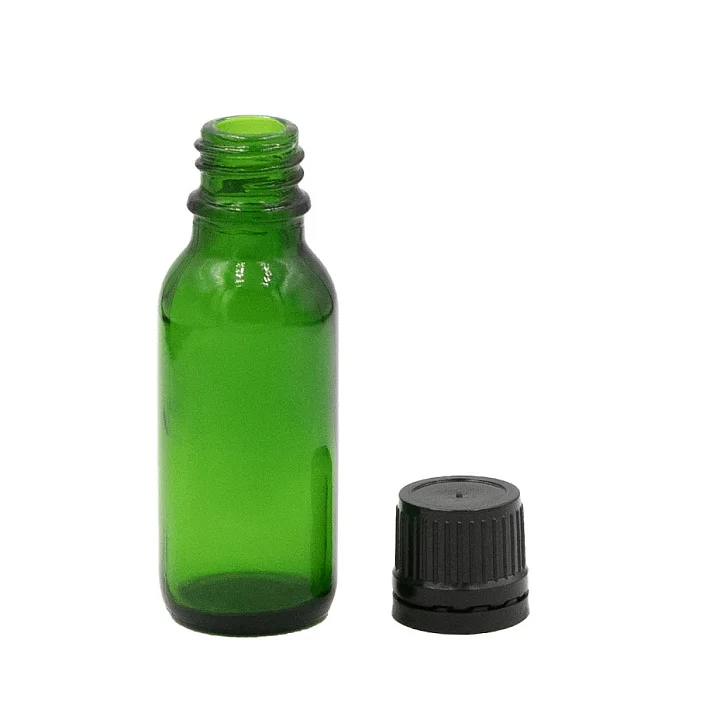 Флакон 25 мл  зеленое стекло 