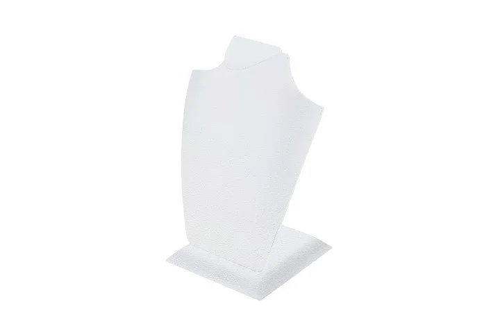 Шея с накл. боками  белый кож. зам.