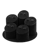 Превью Соты под серьги на подставке черный бархат №1