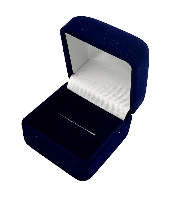 ФУ-29С футляр под кольцо/серьги, синий