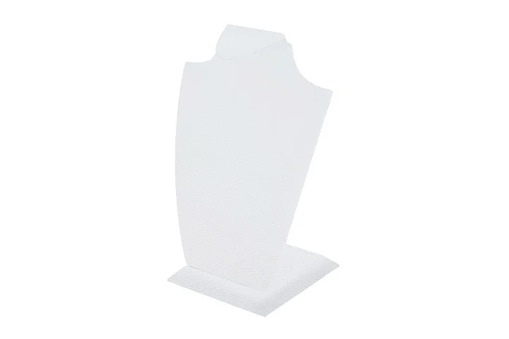 Шея с накл. боками, Н=35см белый кож. зам.