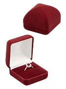 Превью ФУ-57 Футляр под Кольца, бордо №2