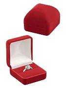 Превью ФУ-57 футляр под Кольца, красный №2