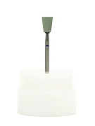 Превью Абразивный камень с алмазной крошкой для полировки циркона, с держ., обратный конус, ф=7х8 мм №2