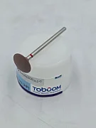 Превью Резинка с алмазной крошкой (линза 12х3 мм, коричневый, средний)  №4