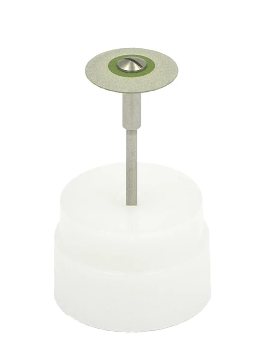 Резинка с алмазной крошкой (линза 19х3 мм, серый, средний)  №1