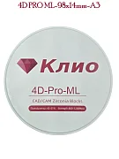 Превью Циркониевый блок 4D PRO ML-98х14mm-A3 №1