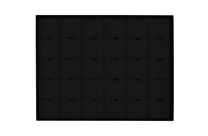 Планшет "квадраты" под кулоны 31*24 черный кож. зам