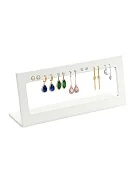 Превью Подставка для 7 пар серег белый кож. зам. №2