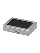 Превью Металлическая прямоугольная коробка, 80*55мм, серебристый №4