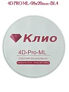 Превью Циркониевый блок 4D PRO ML-98х20mm-BL4 №1