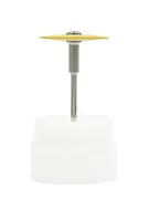 Превью Резинка с алмазной крошкой (линза 26х3 мм, желтый, мелкий)  №2