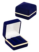 Превью ЖФУ-3В футляр с золтой каймой под серьги, синий №1