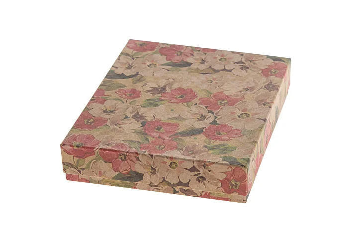 Футляр под колье 135х160х33 "Цветы акварель"