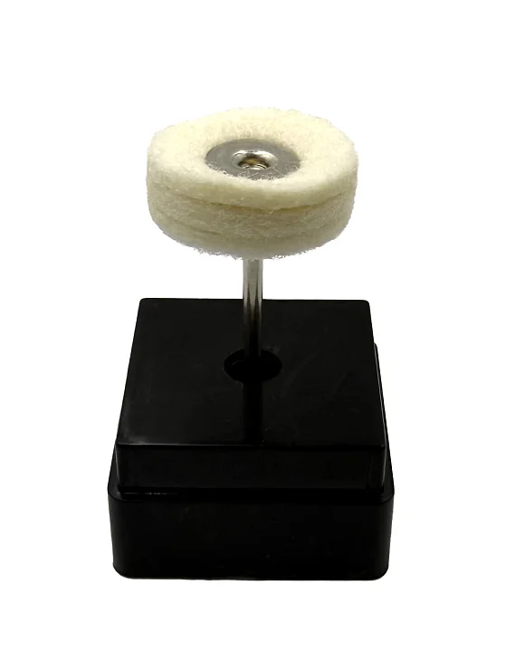 Фетр-диск для б/м., с держ., мягкий, тройной, ф=22 мм