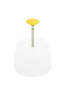 Превью Резинка с алмазной крошкой (линза 12х3 мм, желтый, мелкий)  №1