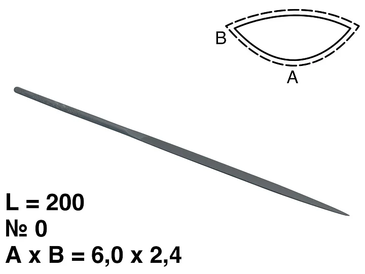 Надфиль фогельцевый L=200 №0