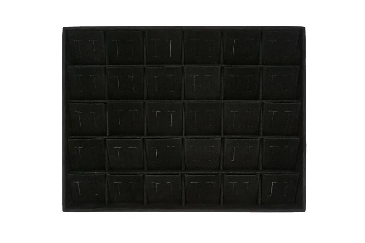 Планшет кармашки серьги с прорезью 31*24  черный барх