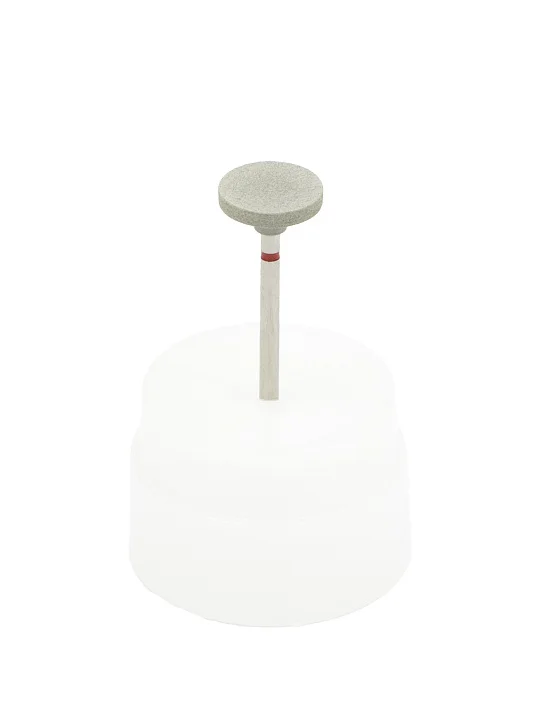 Резинка с алмазной крошкой (диск 12х2 мм, серый, средний)  №1