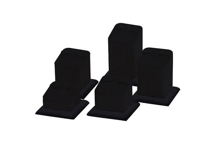 Соты под серьги черный кож. зам