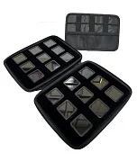 Превью Бокс с металлическими коробками 40*40 мм 18 штук 220*160*50 мм черный №1